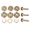 12Pcs Trumpet Accessories Metal Upper and Lower Covers Buttons Connecting