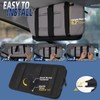 Molle Car Sun Visor Organizer, Car Accessories with Zipper Visor