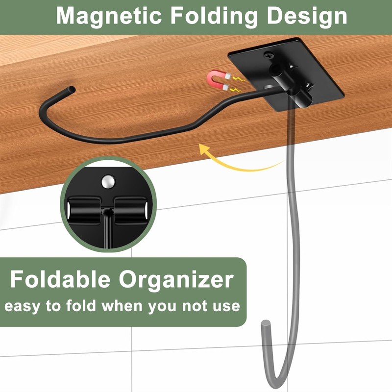 Banana Hook Under Cabinet, 2 Pcs Banana Holder for Fresh