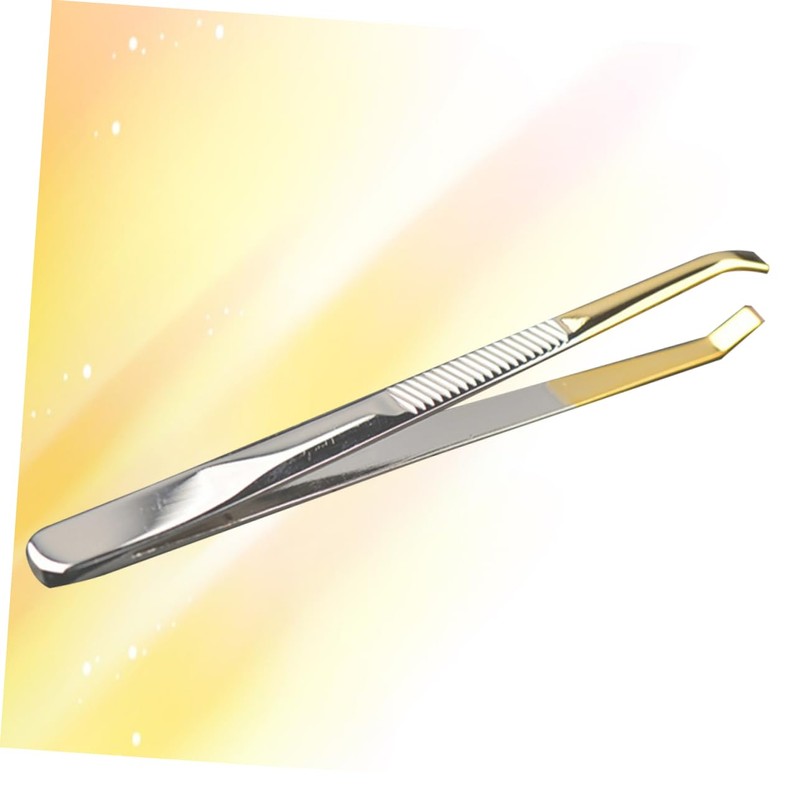 Ipetboom Professional Stainless Steel Eyebrow Tweezer Makeup Lash Tweezer Lightweight
