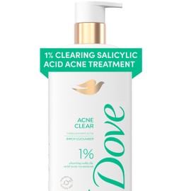 Dove Serum Body Wash Acne Clear for troubled skin with Salicylic Acid 18.5 Fl Oz