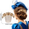 4 pieces Crystal Rhinestone Hair Side Combs,Bridal Hair Comb,Rhinestone Hair