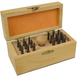18 Piece Stone Setting Prong Pushing Punch Concave Burnisher Set Jewelry Making Kit Tool