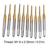 10pcs Coating Thread Tap HSS High Hardness Machine Tapping Thread