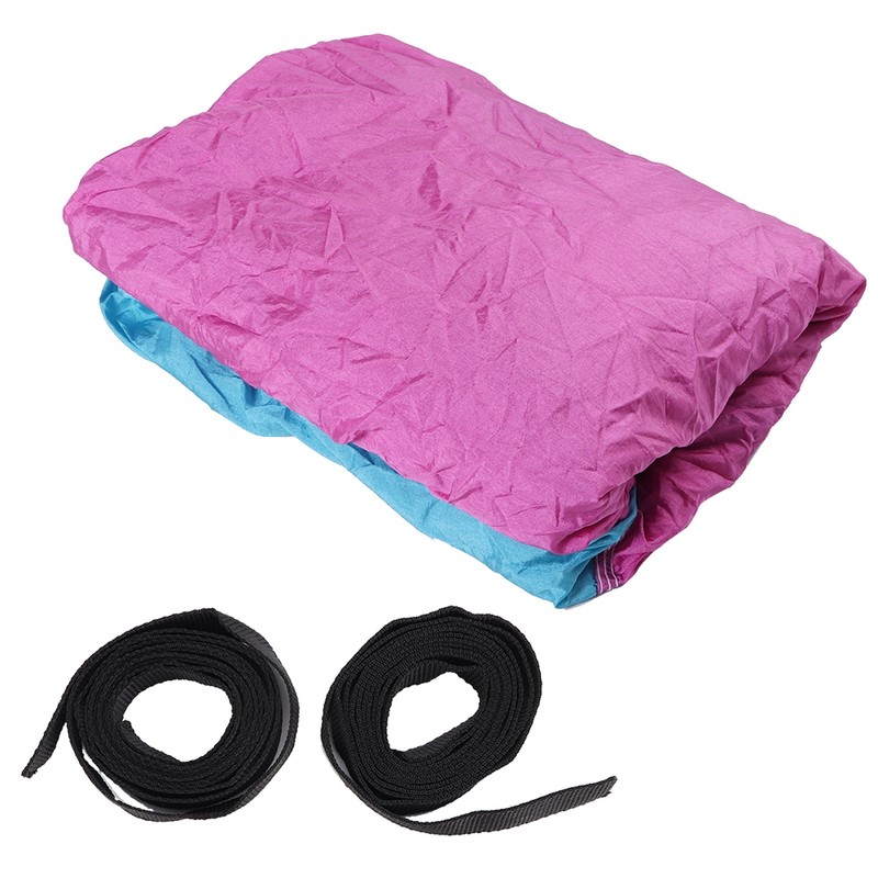 Portable Camping Travel Double Hammock Hanging Bed with Tree Strap