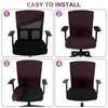 Tallew 4 Pcs Office Chair Covers Set Computer Universal Protective