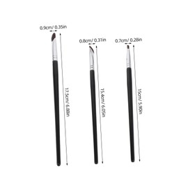 DECHOUS 3pcs Eyeshadow Brush:eye Makeup Brushes with Soft Bristles for Blending Contouring and Detailing - Women Makeup Supplies