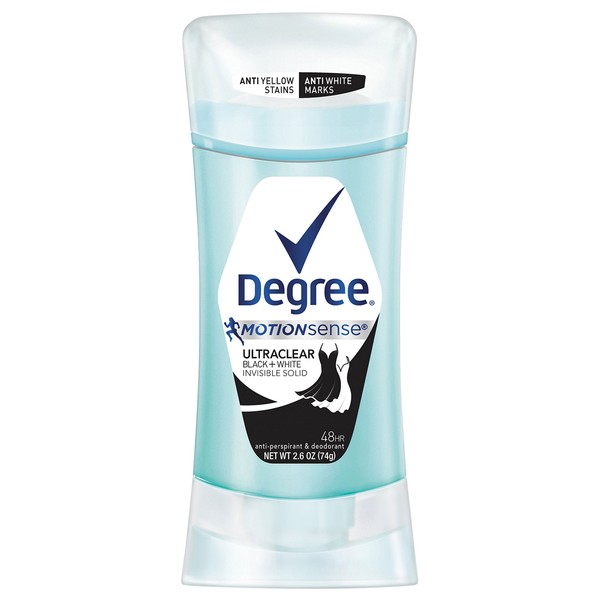 Degree Women UltraClear Antiperspirant Deodorant, Black+White, 2.6 oz