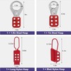 Boviisky Lockout Tagout Kit with Red Safety Padlocks, Hasps Set,