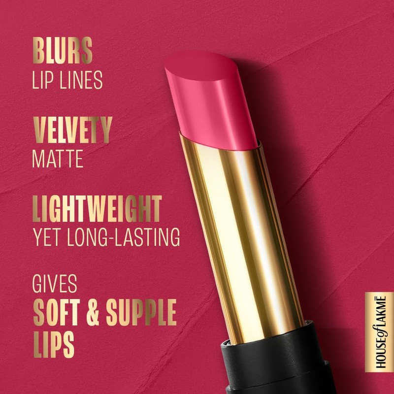 Lakme Absolute Beyond Matte Lip 201 PinkPower 3.4gm