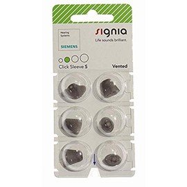 Siemens Signia connexx Pack of 6 Click Sleeve for Siemens Signia Intuis 3 Click- ITC (Vented-Small)