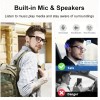 Smart Sunglasses, 5.3 Bluetooth Audio Glasses For Men Women, BLACK