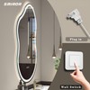 SMIROR Irregular Led Bathroom Mirror 20x 32 inch, Cloud Lighted