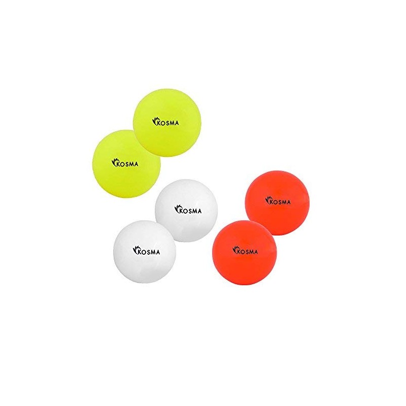 Kosma Set of 6 Smooth Hockey Balls | Outdoor Sports
