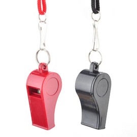 GOGO Survival Whistle with Lanyard for Police Traffic Emergency, Portable Whistle Warning Security