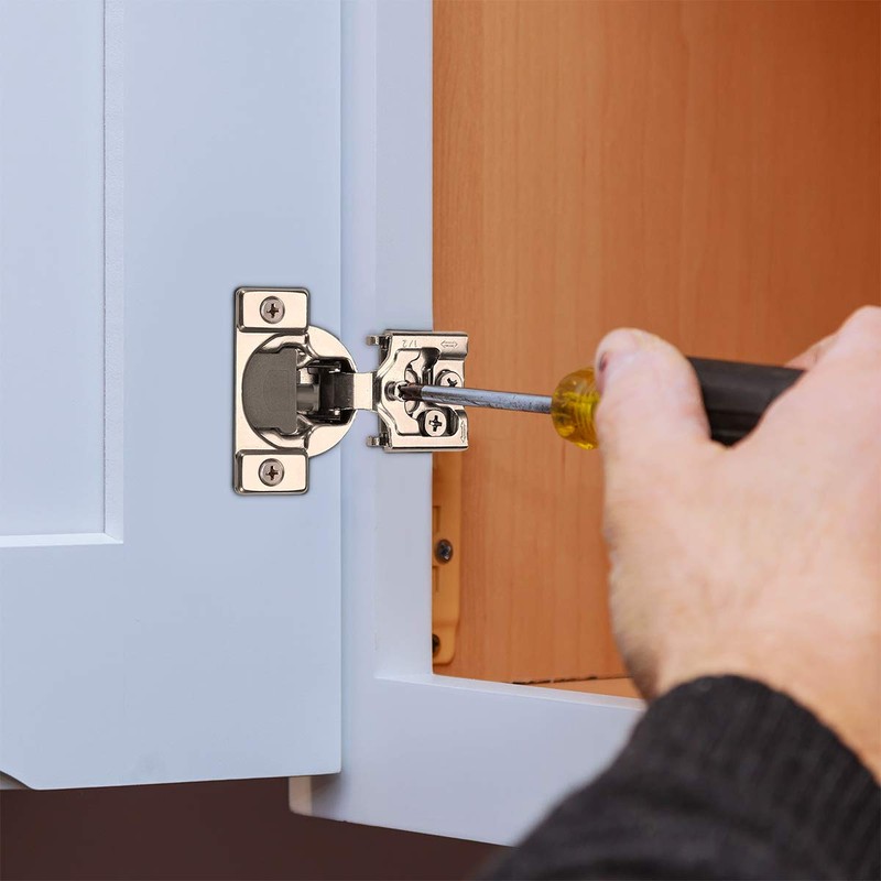 Furniware 20 Pieces Soft Closing Cabinet Hinges, 1/2" Overlay Cabinet
