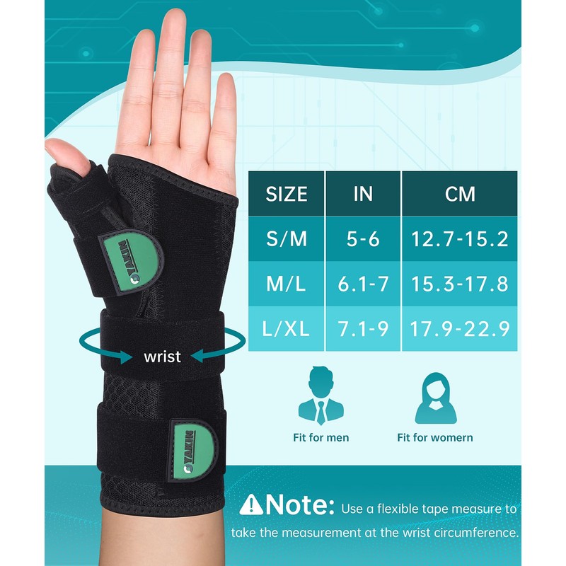 Oyakin Carpal Tunnel Wrist Brace Night Support, Thumb Brace for