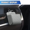 UHANBUT Car Vent Storage Bag, PU Leather Automotive Dashboard Organizer