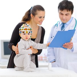 Baby Safety Helmet Adjustable for Walking Crawling, Baby Head Protector No Bumps and Cotton Soft Cushion Toddler Kids Breathable Ultra-Lightweight