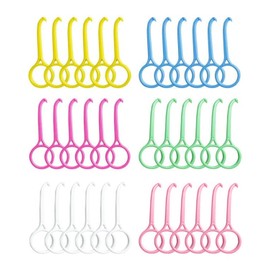 MOPZIJA 30 Pieces Aligner Removal Tool, Remover for Invisible Braces, Aligner Removal Tool Braces Hook Braces Remover for Invisible Braces, Oral Care (6 Colours)