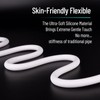 BriskSpring Bidet Hose Replacement, Ultra-Soft Silicone Shower Hose, 47 Inch