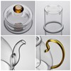 Large Capacity Glass Teapot with Removable Infuser, Stovetop Safe, Thickened