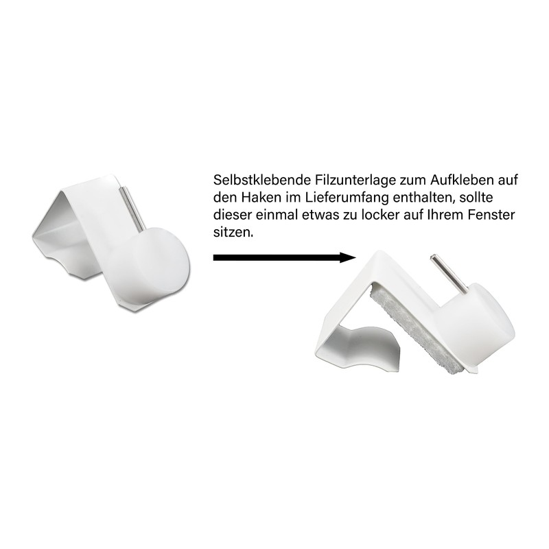 10x Window Hooks Decorative Hooks Window Clip White for Your