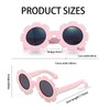 VVQWCY 2 Pack Baby Sunglasses with Strap Sunglasses for Toddlers