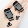 ZYAMY 2pcs Stainless Steel Cabinet Buckle Black Spring Loaded Draw