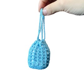 Handmade Portable Headphone Carrying Bag, Crochet Earbuds Storage Bag Handmade Knitted Protective Case with Airpod Pro Bag Airpod3 Storage and Decoration (Mini Bucket Bag)