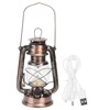 Vintage Camping Lantern 24h Battery Life USB Charging Detachable Lampshade