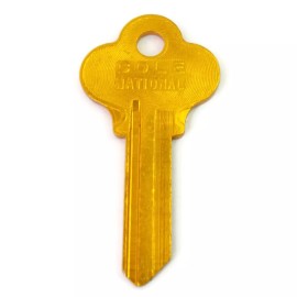 Cole National WK1 YELLOW Anodized Aluminum Key Blank Cole National Color-Lite NOS U.S.A.
