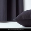 HOMESCAPES - 100% Cotton Plain Black Cushion Cover- 45 x