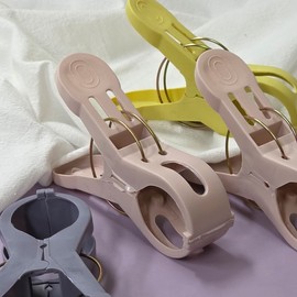 Large Multipurpose Blanket Drying Clips, 4-Piece Set Camping 2ea