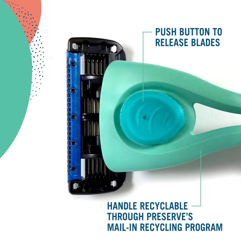 Preserve Shave 5 Razor Blades Refills - 5 Blade Razors