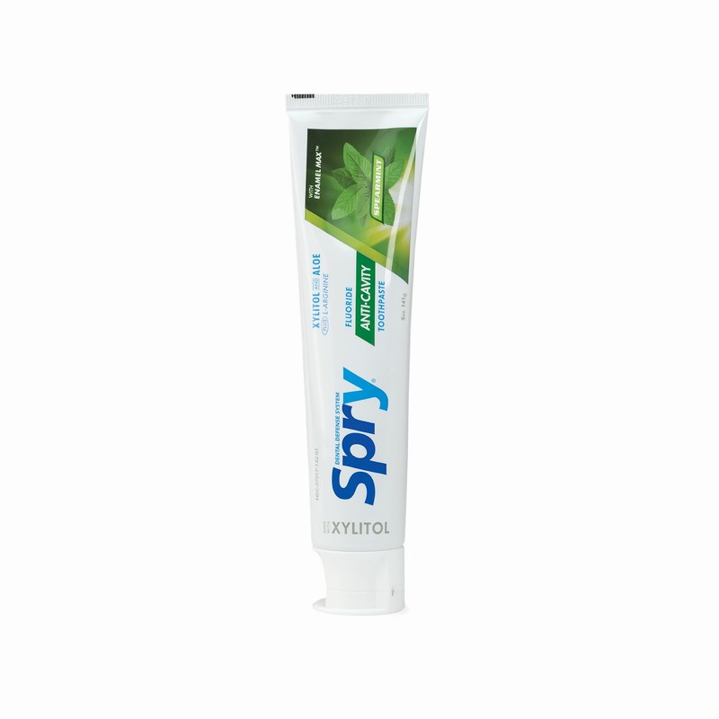 Spry Natural Xylitol Toothpaste 5oz for Adults and Kids with