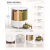 6-Compartment Rotating Grain Dispenser for Kitchen Storage – 360° Dry