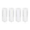 AUTOKAY Set of 4 Oxford White Door Handles Front and