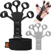 Hand Grip Strengthener 2 Pcs Adjustable Finger Exerciser and Finger