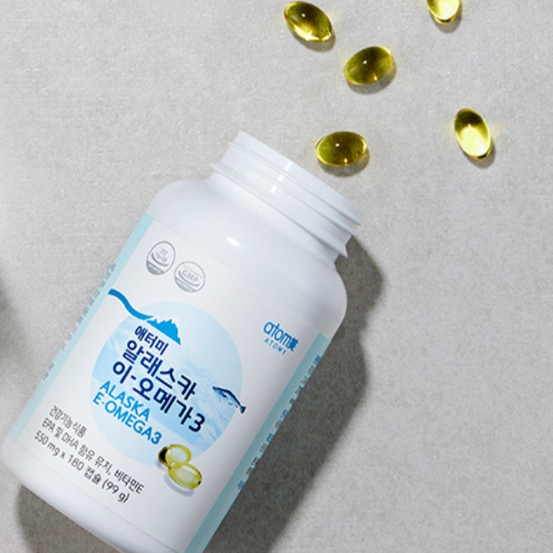Atomy Alaska E-Omega 3 180 capsules 3 months supply /