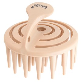Bellotti Dual Care Scalp Massage Shampoo Brush, Beige, 1 Piece / 벨로티 듀얼케어 두피 마사지 샴푸 브러쉬, 베이지, 1개