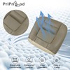 Priprilod Microfiber Leather Driver Bottom Replacement Seat Cover TAN Fit