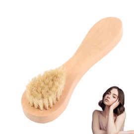 Cepillo de Limpieza Facial de Madera, Manual Cepillos Faciales Exfoliantes Peeling Suave para Cara y Piel Sensible para Limpieza y Exfoliación con Masaje