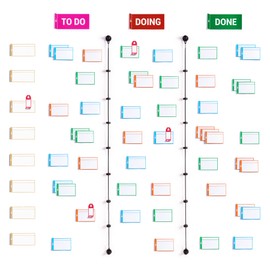 PATboard Scrum Board and Kanban Board - Basic Plus Toolset Magnetic - Writable Magnets for Whiteboard - Agile Project Management