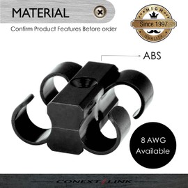 Conext Link CCD8-4 Dual Cable Clip Clamp Fastening Wire Management 4 Pack (Dual 8 Gauge) （19042）