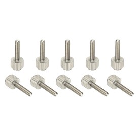 sourcing map 10 Pcs Computer Case Thumb Screws, M3x14 Thread PC Computer Case Fastener Thumb Screws for DIY PC Cover Power Supply PCI Slots Hard Drives