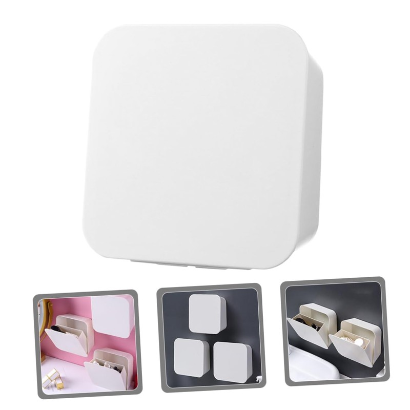Ipetboom Wall Mounted Multi Purpose Storage Box for Cosmetics Personal