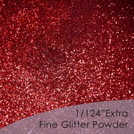 Craft and Party, Red Glitter 4oz Ultra Fine Glitter Powder, Craft Glitter, Tumblers Resin, Nail Paiting, Art and Decoration