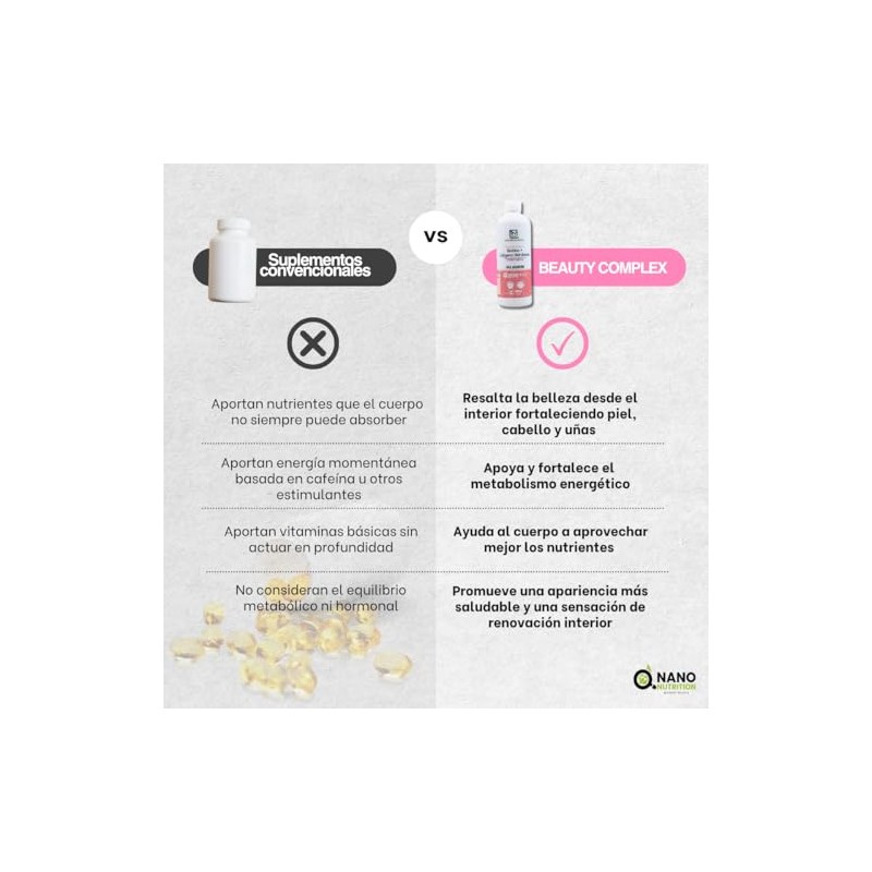 Biotina Colágeno Hidrolizado Suplemento Líquido Alta Absorción Piel Cabello Uñas