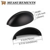 Probrico (5 Pack) Black Drawer Handles Cabinet Cup Pulls 3